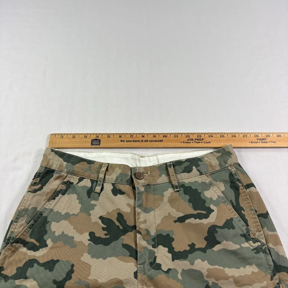 Levis Camo Cargo Pants Mens 31x30 Green Straight Leg Casual